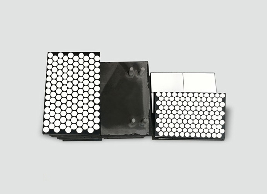 <strong>三合一耐磨陶瓷襯板(NMC-JT)|陶瓷橡膠復合鋼板</strong>